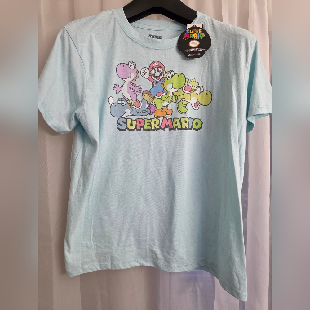 Nintendo Super Mario Blue Short Sleeve Tee